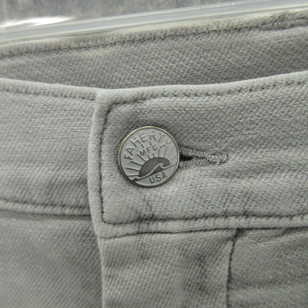 Faherty Men's Chino Shorts 42 Iron Cotton Blend Stretch Terry 7